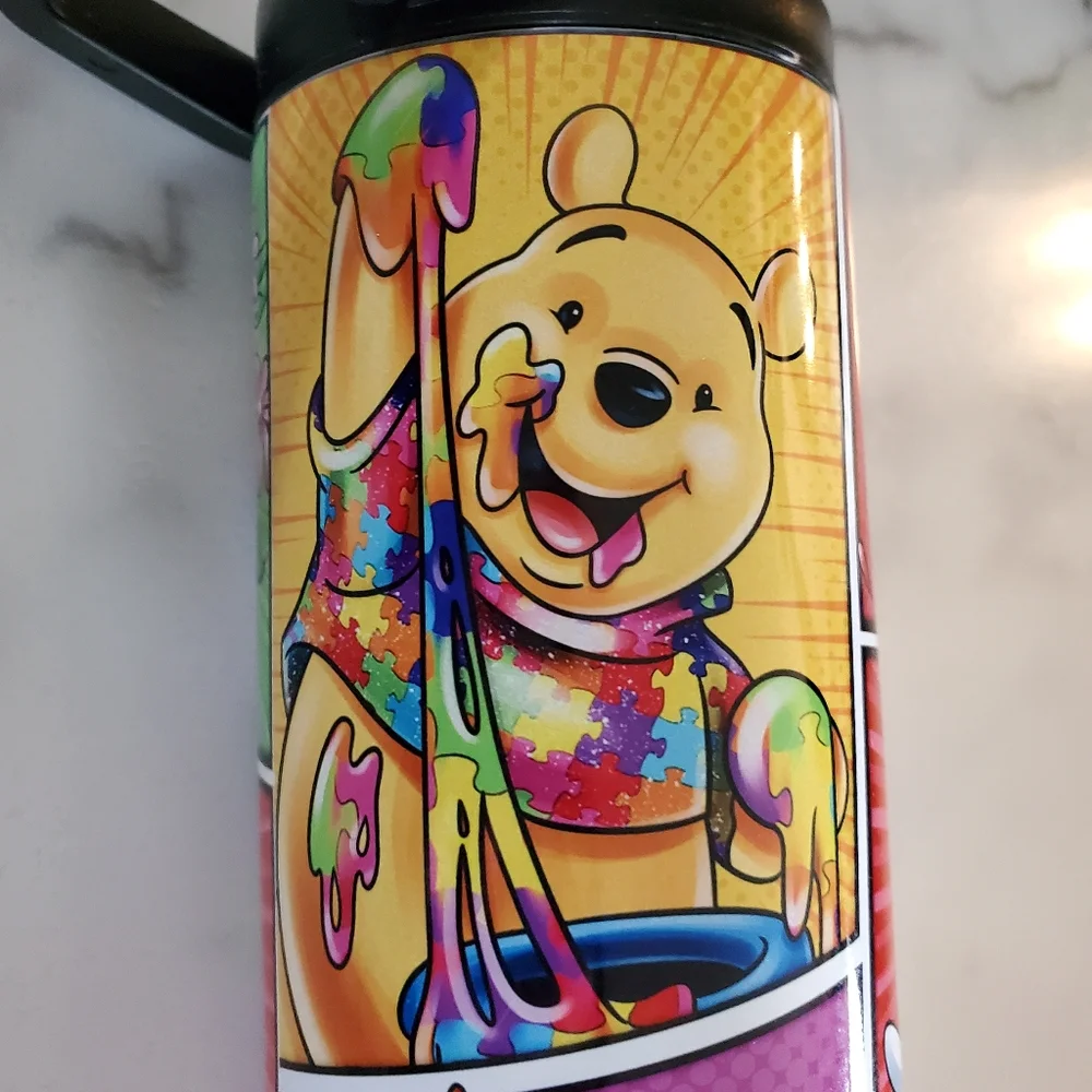 Disney Autism Awareness Mickey Mouse, Minnie Mouse 20oz Tumbler w/ duo lids 🎉